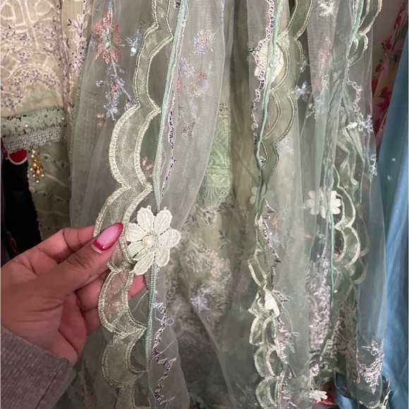 Sage green Pakistani outfit - Picture 5 of 12